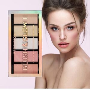 Profusion Cosmetics Blush & Glow Palette - Pink and Gold Hues